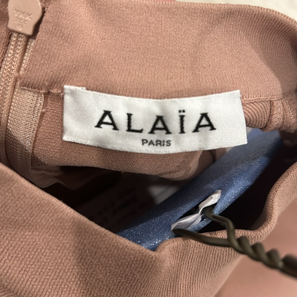 WOMENS ALAÏA CUT OUT MIDI DRESS - Picture 3 of 8